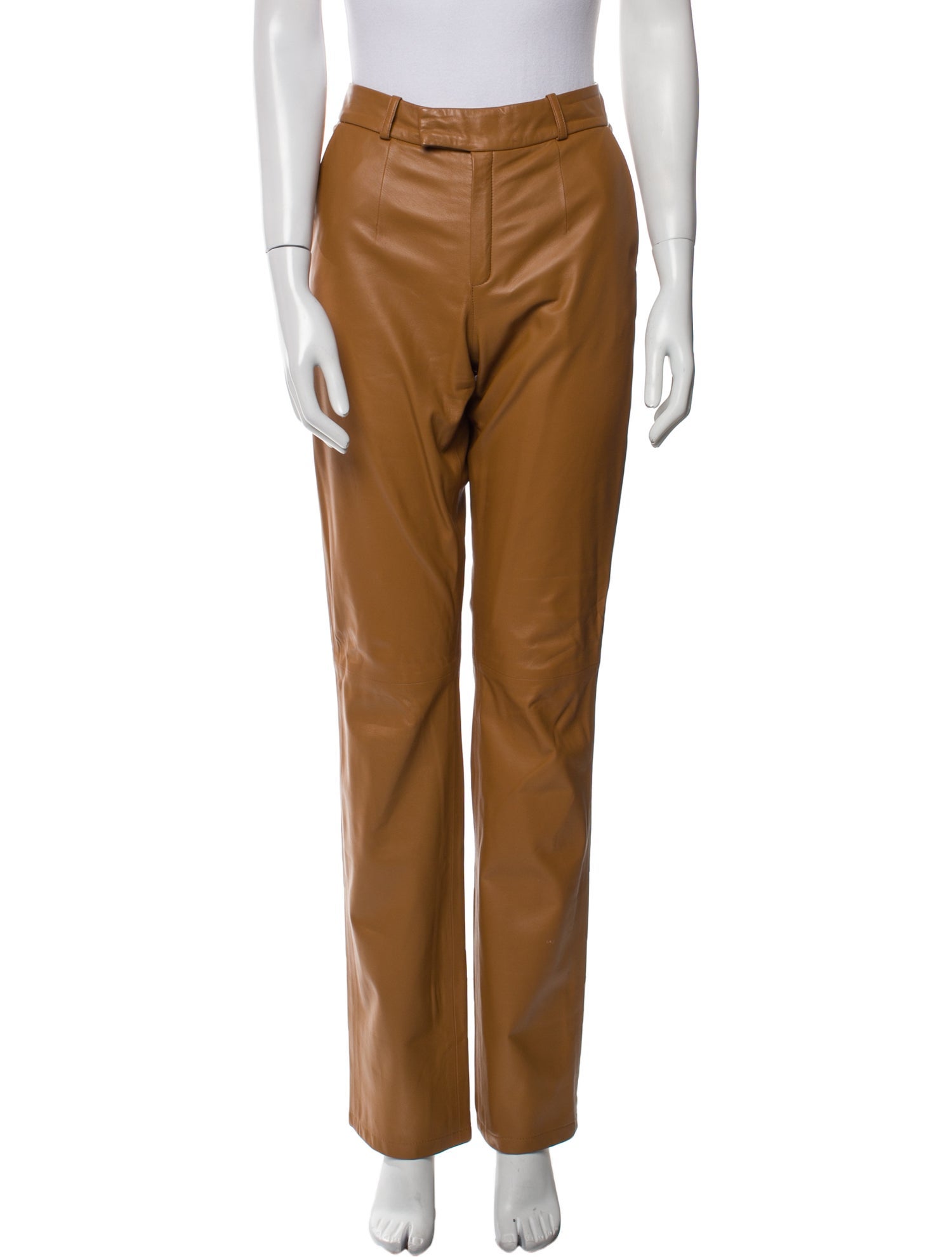 Zeynep Arçay Lambskin Straight Leg Pants